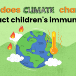 How do climate change and vector-borne diseases impact a child?