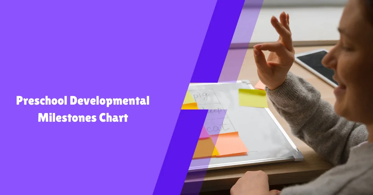 preschool development milestones chart
